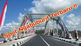Situasi Pantai Pangandaran Sampai Jembatan Baru Jembatan Wiradinata di Sore Hari Sebelum Bulan Puasa
