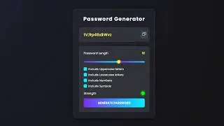Build a Secure Password Generator 😱 | HTML CSS JavaScript Project