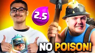 MOHAMED LIGHT HIS NEW MINER CYCLE DECK😱 - Clash Royale