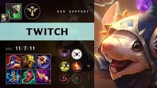 Twitch Support vs Zoe - KR Master Patch 26.11