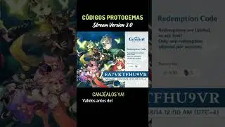 Códigos Protogemas Stream 3.0 - Genshin Impact