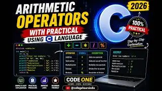 Arithmetic Operators with Practical Using C Language || Sky Programming Hub ||  2022