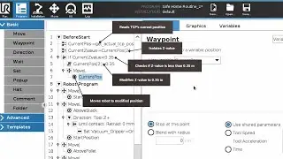 Prevent collision after program stop with a 