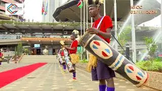 MERU TRADITIONAL DANCERS AT KICC DURING THE SWEARING IN CEREMONY OF PROF. KINDIKI