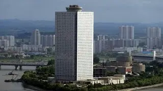 North Korea.A room in the Hotel and a Korean lunch.
