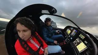 Poland to UK on a microlight Skyleader 600