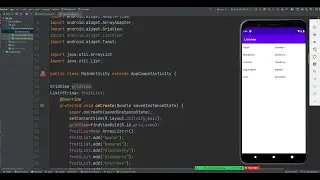ListView and GridView example in Android