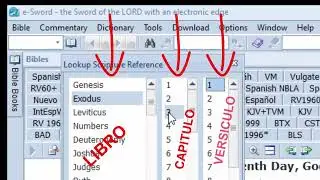 E-Sword. Buscar en la Biblia, capitulo, versículo, libro