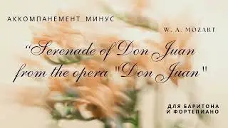 В. А. Моцарт. Серенада Дона Жуана из оперы "Дон Жуан". Аккомпанемент - минус