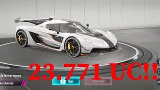PUBG Mobile SPEED DRIFT SPIN KOENIGSEGG JESKO WHITE 23.771 UC!!!