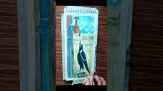 bird drinking water drawing shorts  #viral #youtubeshorts #viralshorts  #ytshorts