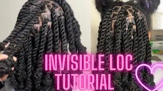 NEW TREND🚨 Invisible Locs Tutorial/Two Strands Twist(new method)