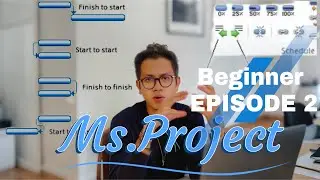 Ms PROJECT Planning Tutorial (Level Beginner) EPISODE 2