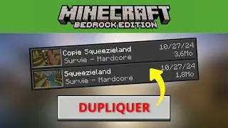 [TUTO] Comment DUPLIQUER un MONDE Minecraft 1.21 !