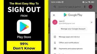Google Play Store Sign Out | How To Sign Out from Google Play Store on Android