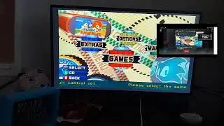 playing some sonic mega collection