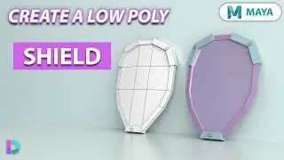 Model A Low Poly Shield In Maya | Basic Medium Shield