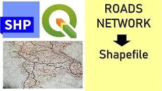 Extract Roads Networks to Shapefile | Step by Step Using QGIS