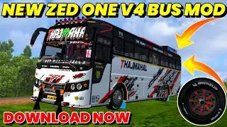 ⭕️New Zed one V4 Bus Mod||Free Mod💯||Download Now🔥||#bussimulatorindonesia||Thamburan official||