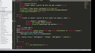 SELECT DEPENDIENTES Jquery PHP MYSQL Parte 1.