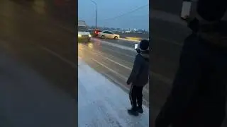 Первый снег в Махачкале и ужасные пробки 😁