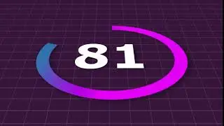 How to make a simple count number - infographic element in After Effects