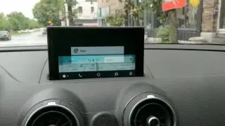 Waze on Android Auto - Audi A3 2017