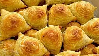 Настоящая СЛОЕНАЯ САМСА ☆ Хрустящая и СОЧНАЯ!!!