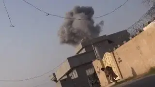 Iraq War 2015 - U.S. FA-18 Airstrike On IS Filmed From The Ground