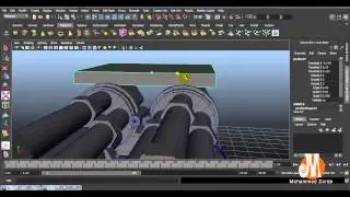 Autodesk Maya Tutorial - Create Missile Launcher in maya Part 9