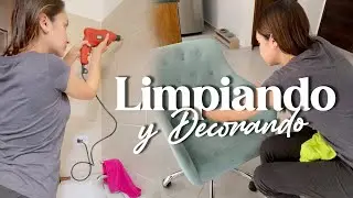 How I Installed Bathroom Mirrors + Fabric Chair Cleaning | Sunny Day