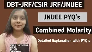 JNUEE 2020 PYQ's|DBT-JRF 2021