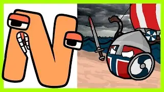 Alphabet Lore But They Are Popular Countryballs | Part 4