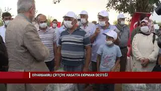 Diyarbakırlı çiftçiye hasatta ekipman desteği
