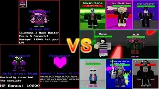[2k subs special] Undertale: Last Reset：All Bosses beaten (with 2 rules) [アンダーテール/ロブロックス]