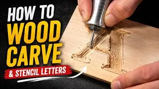How to Wood Carve/Power Carve & Stencil Letters