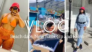 VLOGTOBER PART 2: NEW NAILS 💅🏽 DAY ACTIVITIES AROUND CAPE TOWN, HAIR CARE PRODUCTS