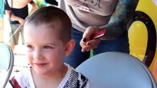 Haven shaves her head 3