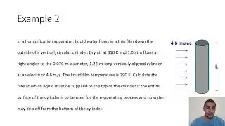 Mass transfer in English | 72 | Correlations of M T coefficient  - Flow outside a cylinder