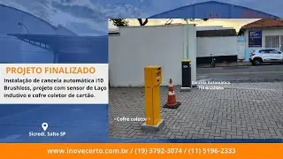Controle de Acesso Com Cofre Coletor de Cartão Para Estacionamento Com Baixo Custo