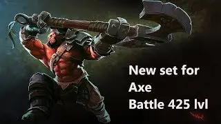 New set for Axe dota 2 Compendium 2019 425 lvl, looks jungle maugli