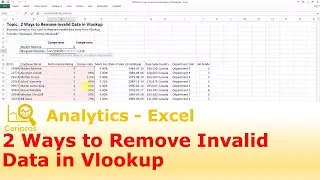 2 Ways to Remove Invalid Data in Vlookup