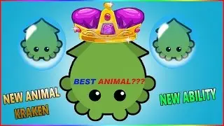 Mope.io New Animal! KRAKEN GAMEPLAY!!