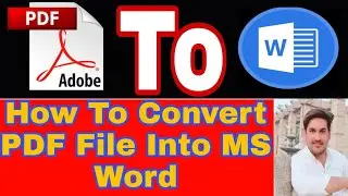 How To Convert PDF To Word In Urdu