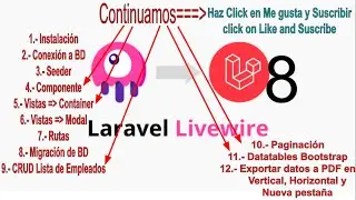 8 Laravel 8 - Livewire Pagination | Paginación con Livewire 2021