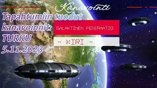 Tapahtumiin tuodut kanavoinnit - TURKU 5.11.2023