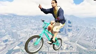 GTA 5: CRAZY GTA 5 BMX STUNTS MONTAGE!