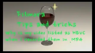 I recorded in mp4 why does Filmora say it's HEVC