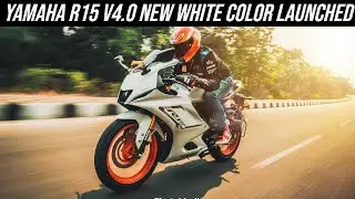 Yamaha R15 V4 New White Color Walkaround Review | How to Enable Track Mode & Traction Control