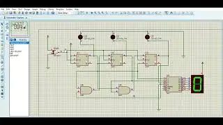 Desain pencacah sinkron yang tampil dari: 0, 1,2,3,4,5 dst berulang. Rancangan dengan JK-FF